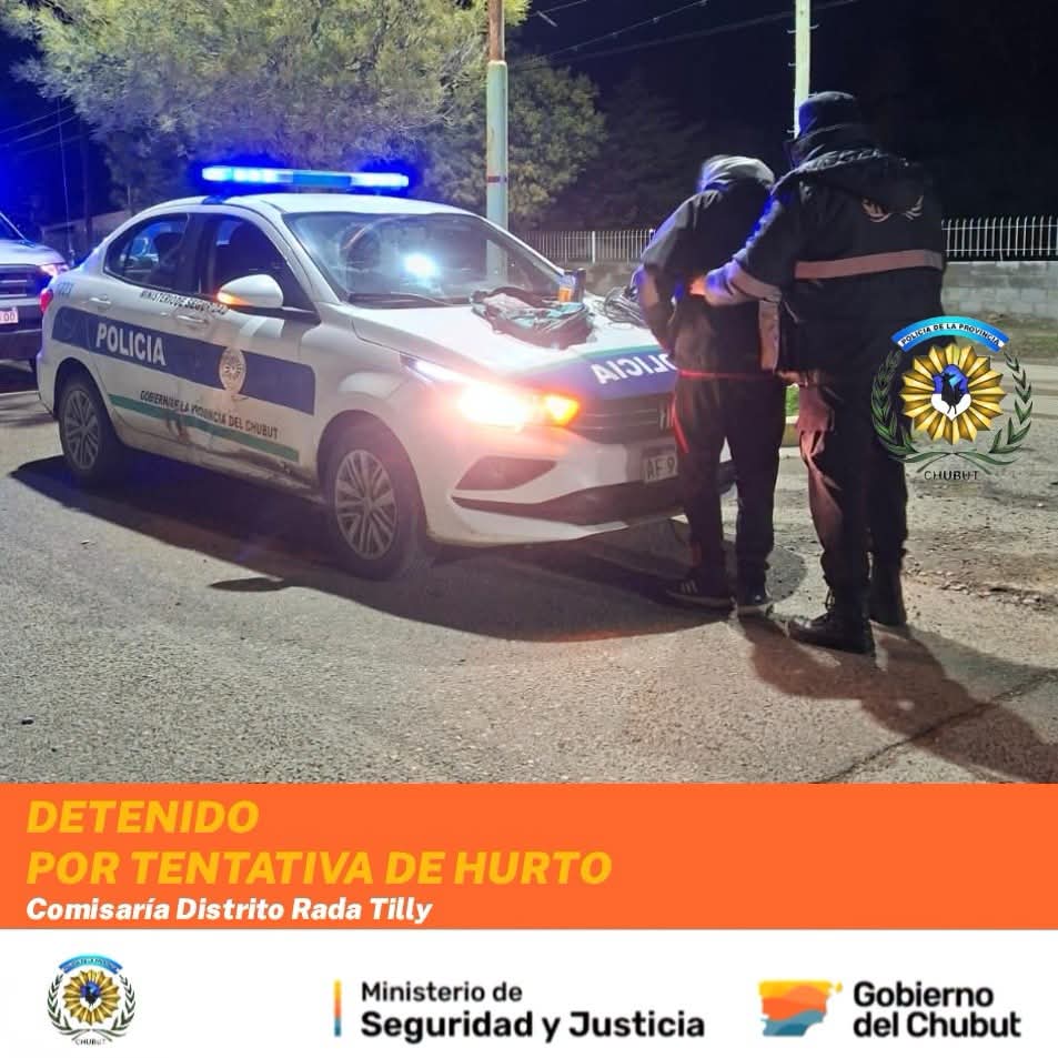 Detuvieron a un hombre acusado de intentar robar materiales de una obra en construcción en Rada Tilly