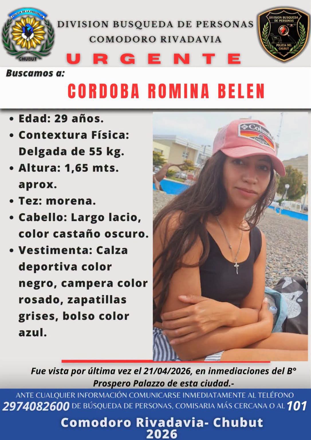 Buscan intensamente a Romina Belén Córdoba: solicitan la colaboración de la comunidad