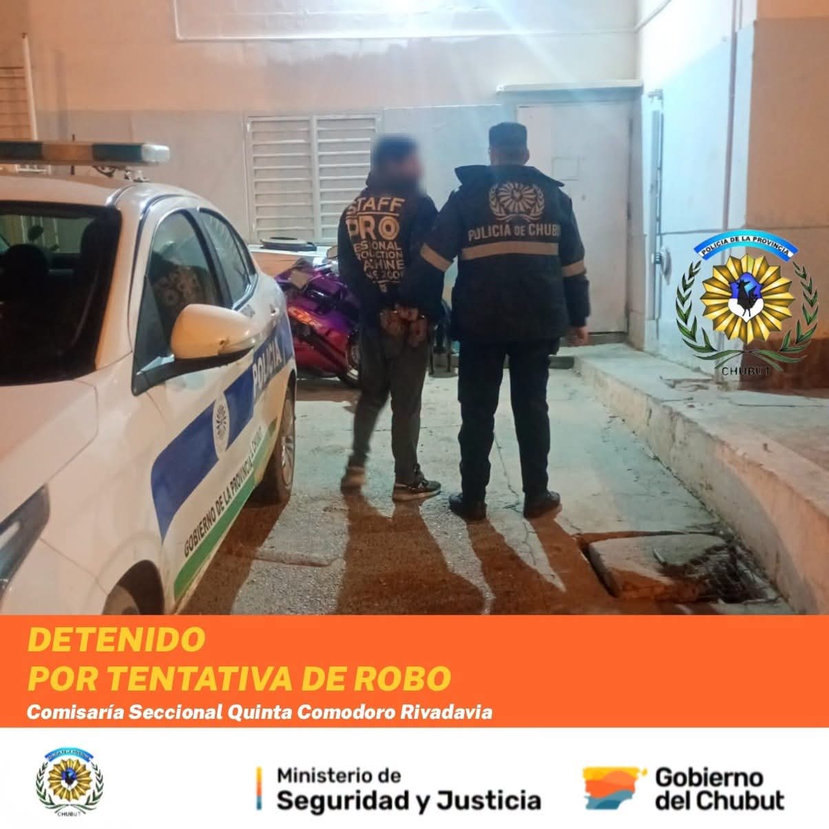 Detuvieron a un hombre acusado de intentar robar una rueda de un vehículo en barrio Las Américas
