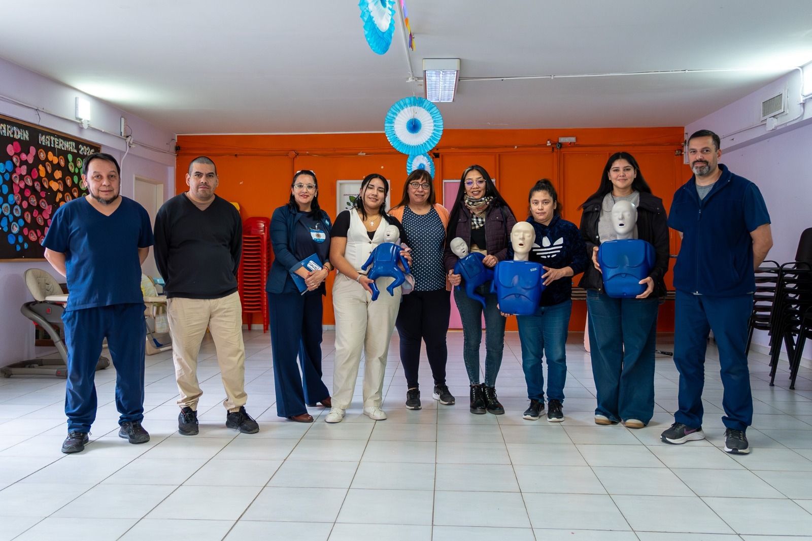 El CPB San Martín junto a Salud Municipal capacitó a los papás del jardín maternal en RCP