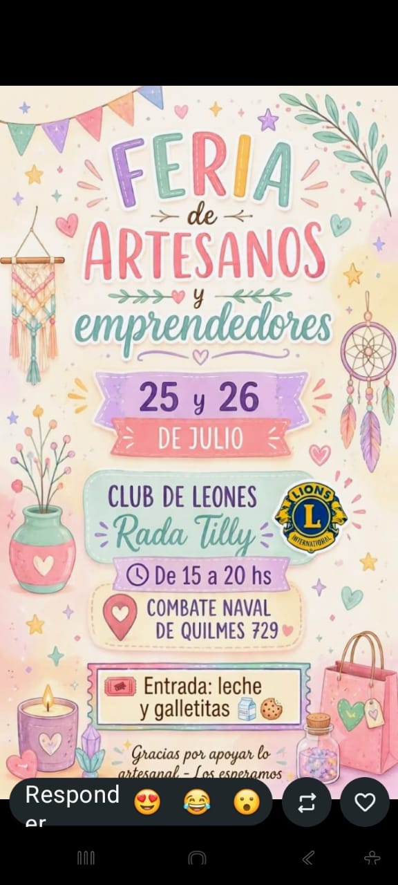 Rada Tilly se prepara para una nueva Feria de Artesanos y Emprendedores con fines solidarios