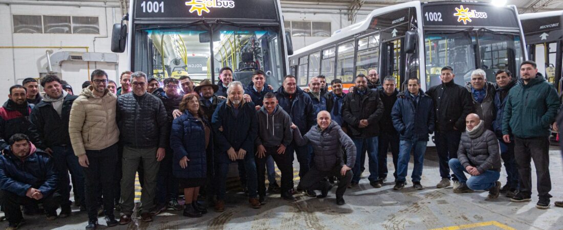 Othar visitó la base operativa de Solbus y destacó el inicio de una nueva etapa para el transporte público