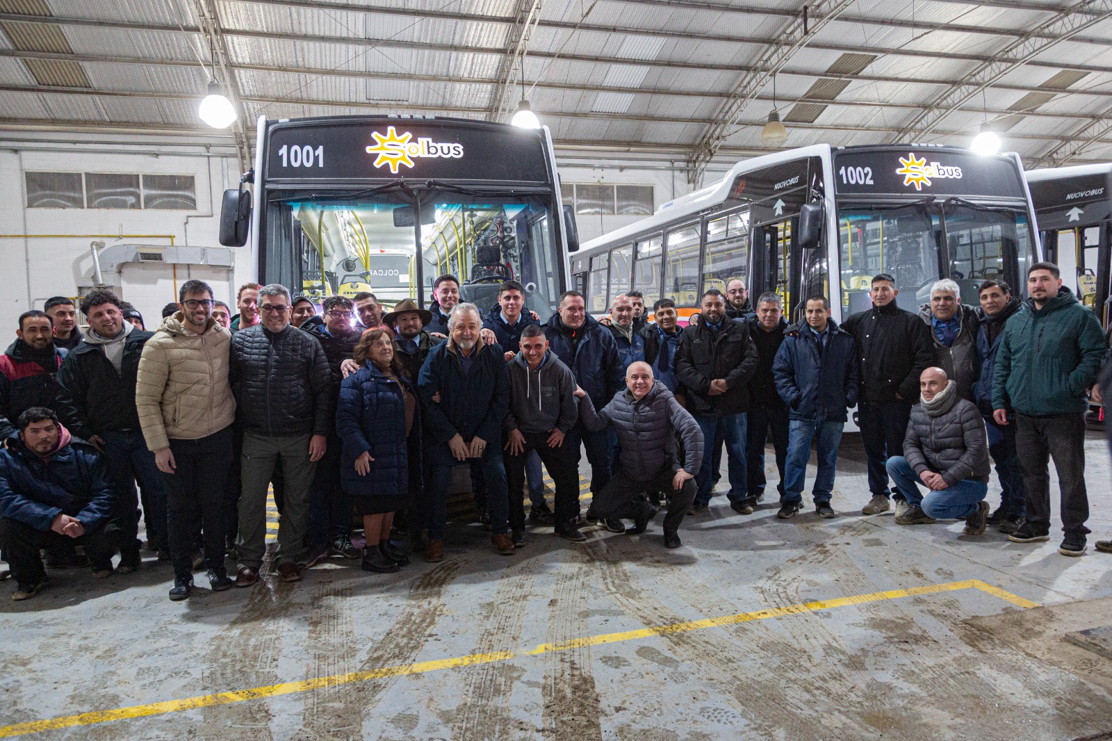 Othar visitó la base operativa de Solbus y destacó el inicio de una nueva etapa para el transporte público