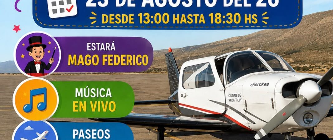 El Aeroclub de Comodoro celebra el Día del Niño con una jornada llena de actividades